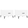 VidaXL Coffee Tables 2 Pcs White 50x50x40 Cm Engineered Wood 829397