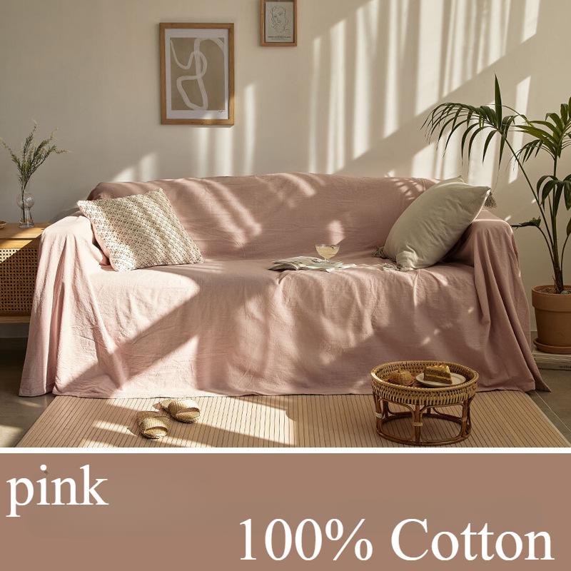 100% Cotton Sofa Slipcover Nordic Couch Cover Four Seasons Universal Furniture Protector Sofa Cover for Bedroom Home Decor 1PC