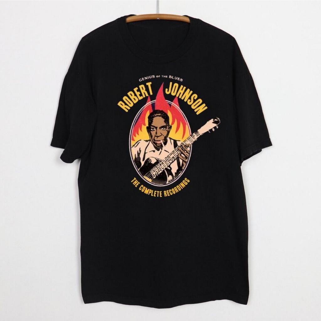 Robert Johnson Geschenk Für Fan Schwarz Kurzarm Größe S-5XL Shirt Unisex T-Shirt
