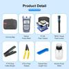 FTTH Fiber Optic Tool Kit: Fusion Splicer, Power Meter, Red Light Pen, Miller Pliers, Cutting Knife, Tool Bag.