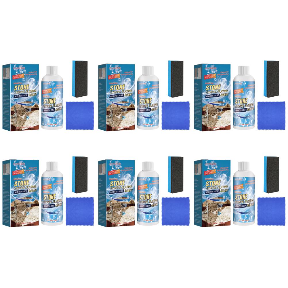 

Каменный кристаллический агент для покрытия с губкой и полотенцем Мраморный кристаллический агент для покрытия