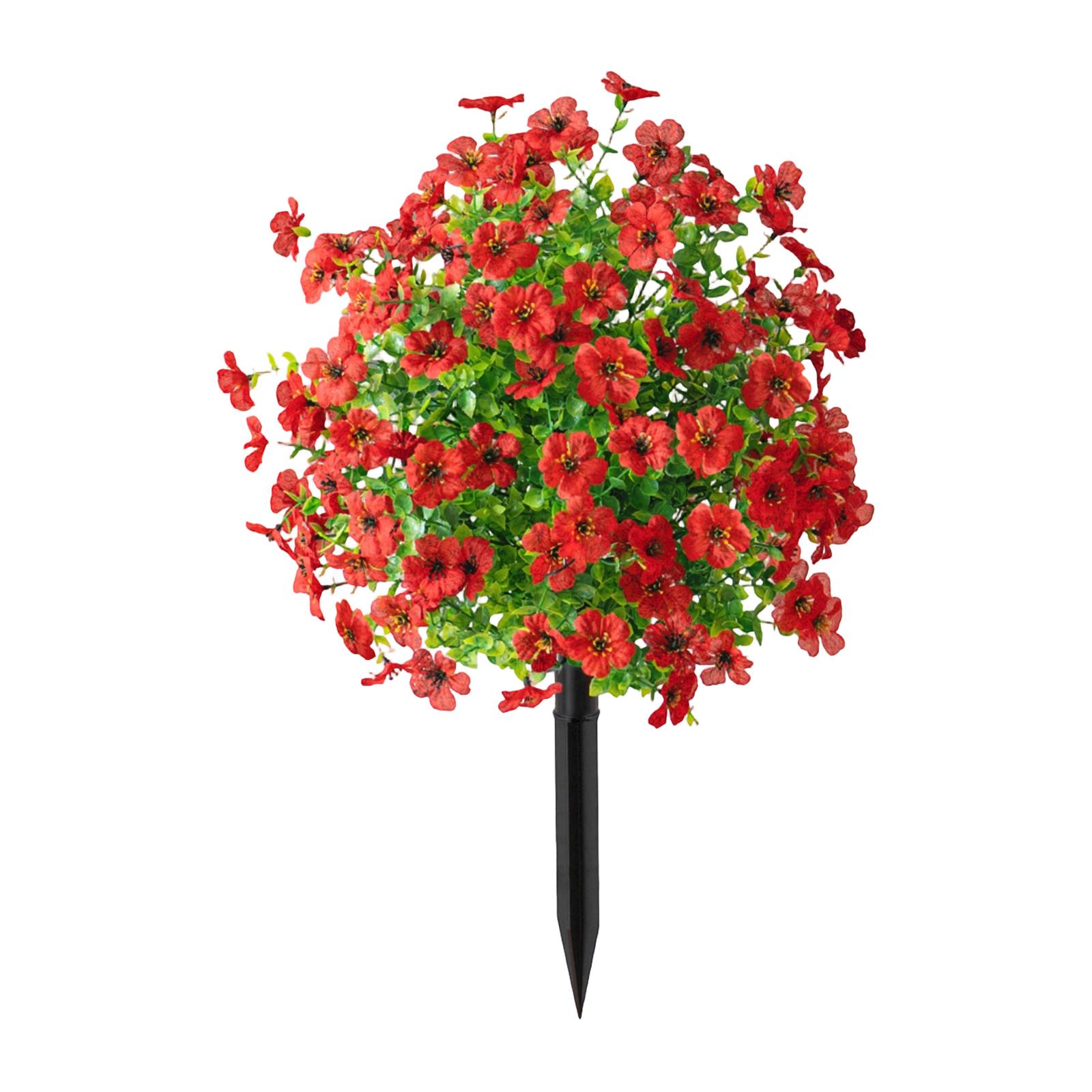 

Artificial Soil Flower Artificial Outdoor Garden Party Decoration красный
