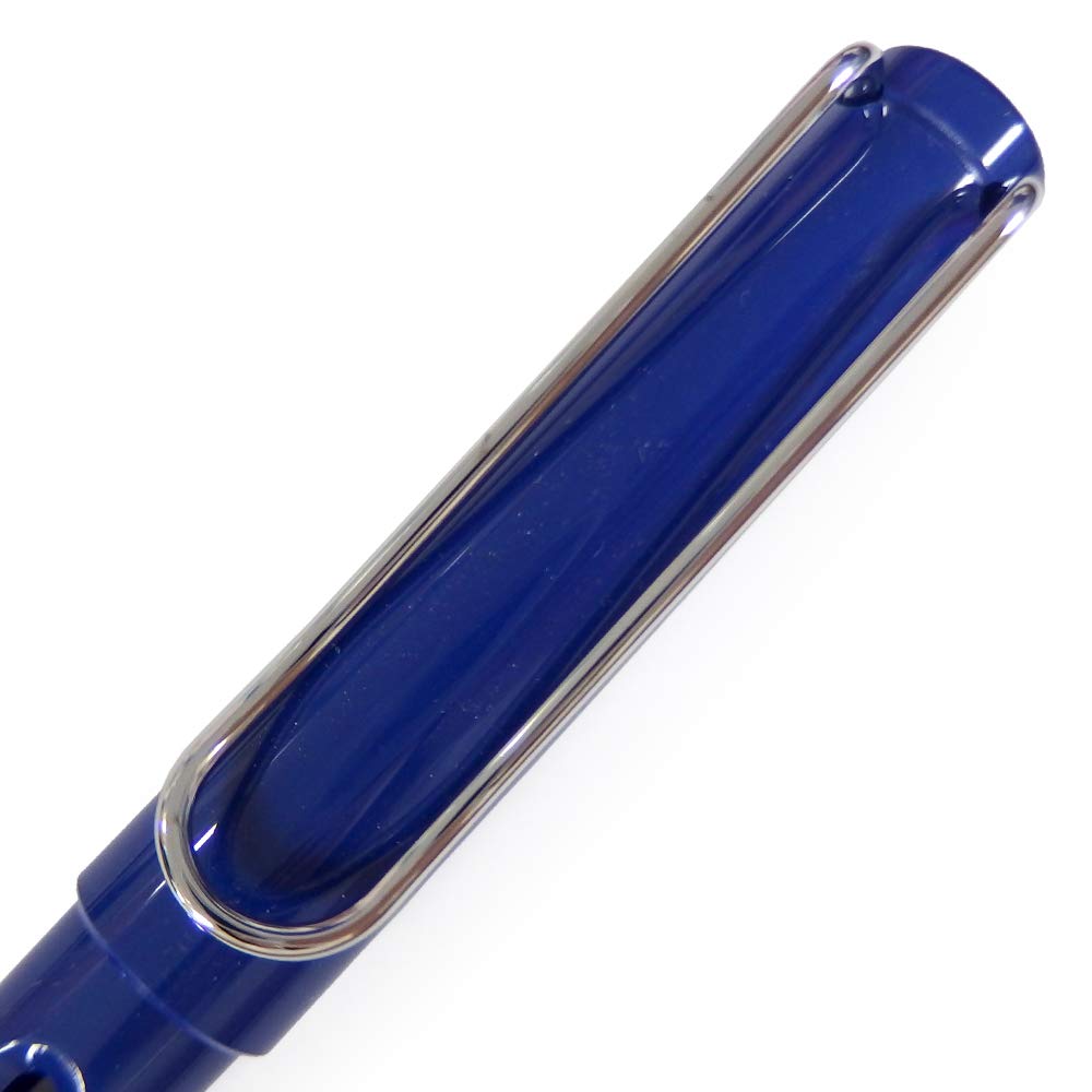 LAMY Safari Blue Fountain Medium Blue Pen, L14, Nib, Cartridge/Converter Compatible, [Used]