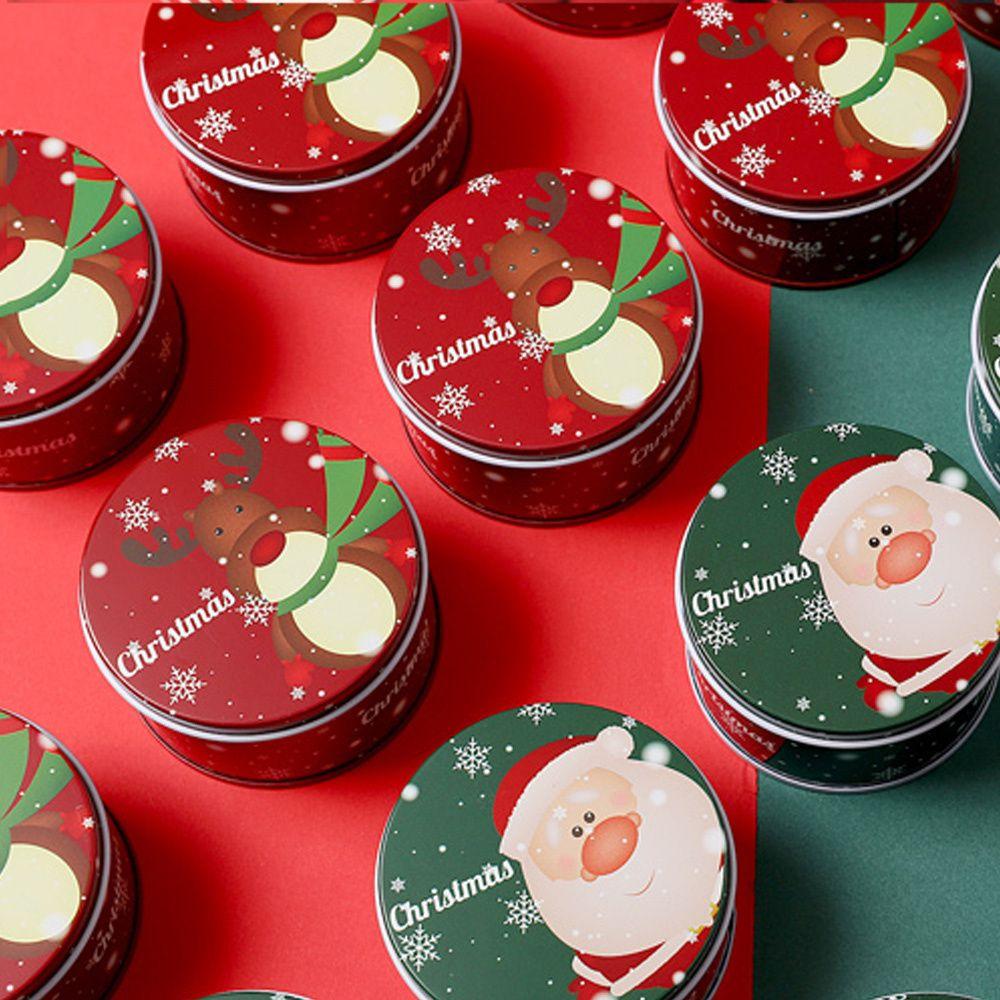 Metal Coin Storage Candy Storage Containers Christmas Tin Gift Box Tinplate Gift Boxes Cookie Box