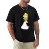 Sommerkleidung Schwergewichte Maßgefertigte Schweißableitende T-Shirts für Männer Homer in H Meme Klassisches T-Shirt Herrenbekleidung Grafik