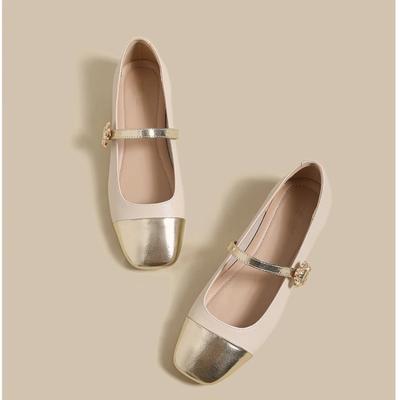 Chaussures Mary Jane Femmes Été 2024 Nouvelles Chaussures Plates Femme Vent Parfumé Doux Vent Soirée Petites Chaussures en Cuir Françaises