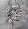 10-50pcs Y2K Silver Hair Clips BB Snap Hairpins Base for DIY Handmade Barrettes for Women Girls Punk Styling Tools Accessories
