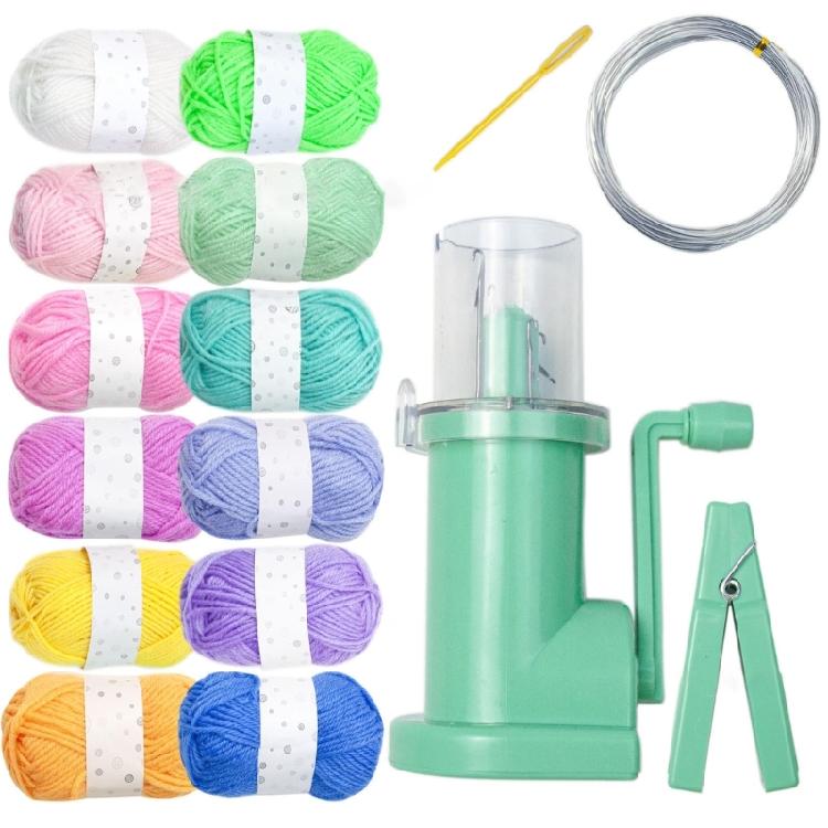 

Soft Milk Cotton Crochet Knitwear DIY Hand Knitting Yarn Milk Cotton Thread Yarn світло-зелений колір