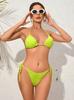 Two-piece Swimsuit, Neon Bikini, Tied, Sexy, M Two-piece Swimsuit, Neon Bikini, Plus Size, Top and Bottom Set, XL