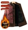 Women's Fur-lined Double-sided Winter Coat for Middle-aged & Elderly - Chinese Style, Warm Velvet