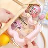 Kawaii Lunch Box With Spoon And Fork For Work School Cute Plastic Picnic Bento Box With Compartment Microwave Food Containers