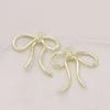 Unique Bowknot Shaped Metal Decorations Jewelry Making Part Earring Pendant Bracelet Necklace Pendant for Jewelry Making