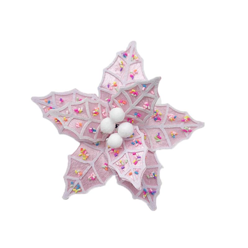 1PC Decorations Atmosphere Fabrics Flower Arrangements Christmas Flowers Christmas Velvet Fur Ball Simulations Ornaments Festival