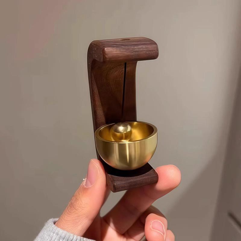 Wooden Doorbell with Gentle Sound, Decorative Entrance Bell Wind Chime, Cute Room Decor Door Hanging