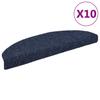 Self Adhesive Stair Treads 10 pcs 65 x 21 x 4 cm Blue Semi Round Large
