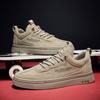 Men's Shoes Board Flat Bottom Versatile Retro Casual Low Top Matte Leather Korean Version Youth Trendy Sports