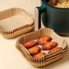 100pcs Non-Stick Air Fryer Paper Oilproof Parchment Paper Air Fryer Liners  French Fries Hamburger