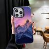 Mountain Peaks Landscape Soft Phone Case for iPhone 15 16 17 Pro Max 17Air 16E 14 Plus 13 12 Mini Shockproof Cover Back Shell