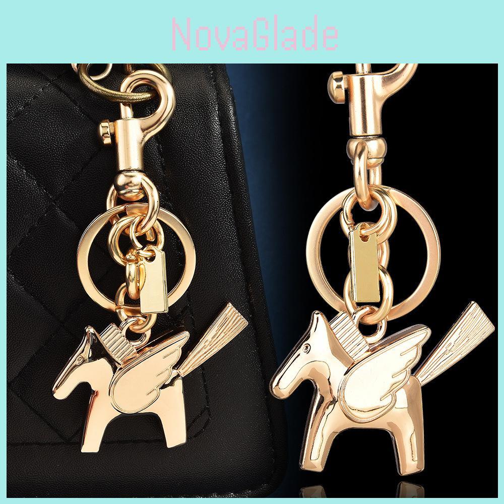 Unicorn Keychain Metal Pendant With Stylish 3d Design For Daily Use And Gift