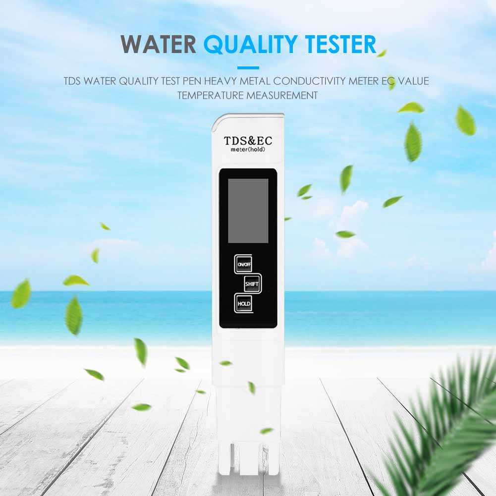 Handheld TDS Digital Water Tester Water Test Pen Water Quality Analysis Meter Water Purity Check 0-9999 ppm Measurement