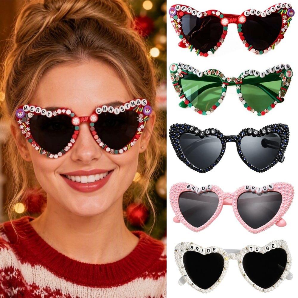 Merry Christmas Christmas Decorative Glasses Beach Party Sun Glasses Music Festival
