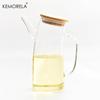 KEMORELA Leakproof Oil Dispenser Glass Bottle 750ml/1000ml Kitchen Storage Container for Cooking Outdoor BBQ Picnic Seasoning