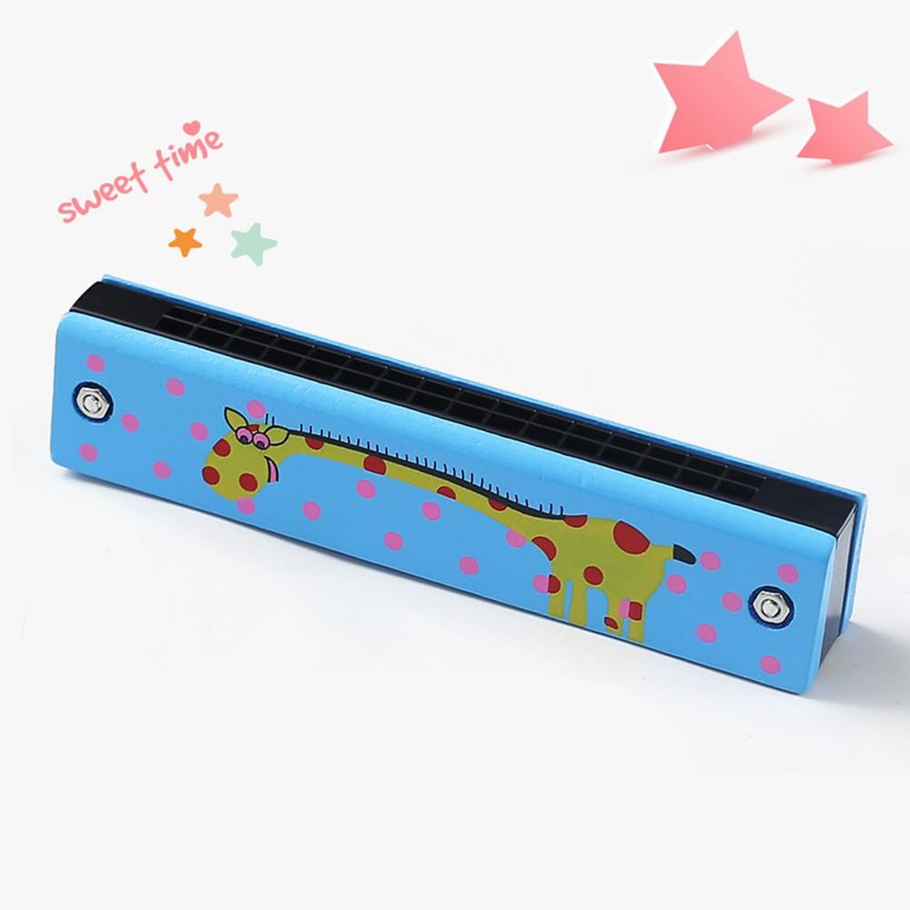16 Holes Wooden Harmonica Mouth Organ Kids Music Instrument Educational Toy Gift Musical Instruments