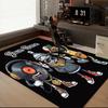 1PC Custom Name Music, Art, Skateboard Fun Theme Floor Mat Ideal for Living Room, Game Rooms, Office, Bedroom, Floor Mat Playful Design