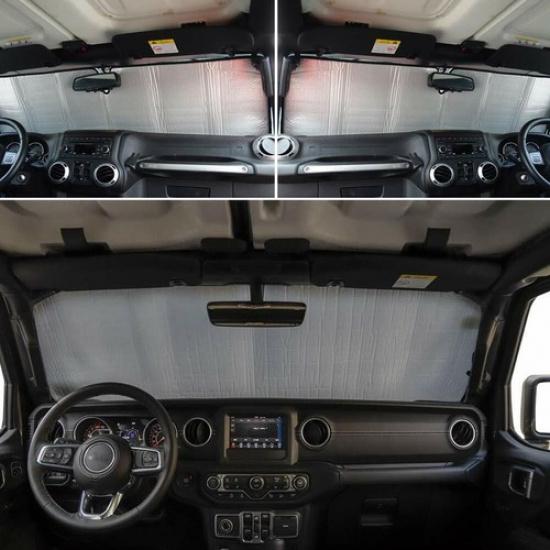 For Jeep Wrangler JK JKU 2007-2018 Windshield Sunshade Sun Shade Heat Protection