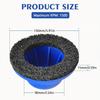 Car Wheel Hub Brush Rust Grinding Wheel Cleaning Rotor Wheel Hub Grinder Rim Surface for Cordless 1/2" Drive Air Drill