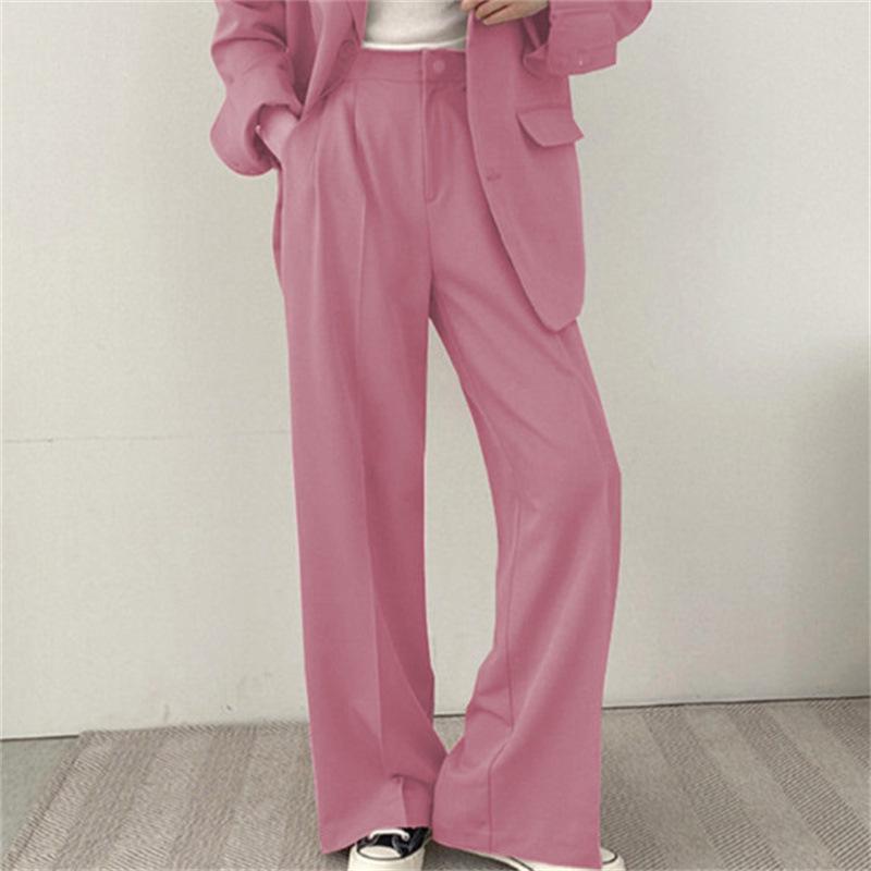Women's Black Blazer & Suit Pants - Spring/Autumn 2025 Korean Street Style Casual Niche Design