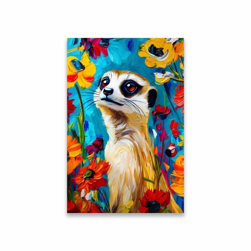 Lebhafter Pavian-Druck Gepard Safari Tier Bunte Drucke Poster Botanisch Nashorn Flamingo Leinwandmalerei Heim Schlafzimmer Dekor