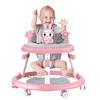 Faltbarer Baby-Gehwagen für Kinder mit leisen Rädern, 7-stufig höhenverstellbar, Aktivitäts-Gehwagen, Anti-Kipp-Schutz, Genu Varum-Zentrum, 6-18
