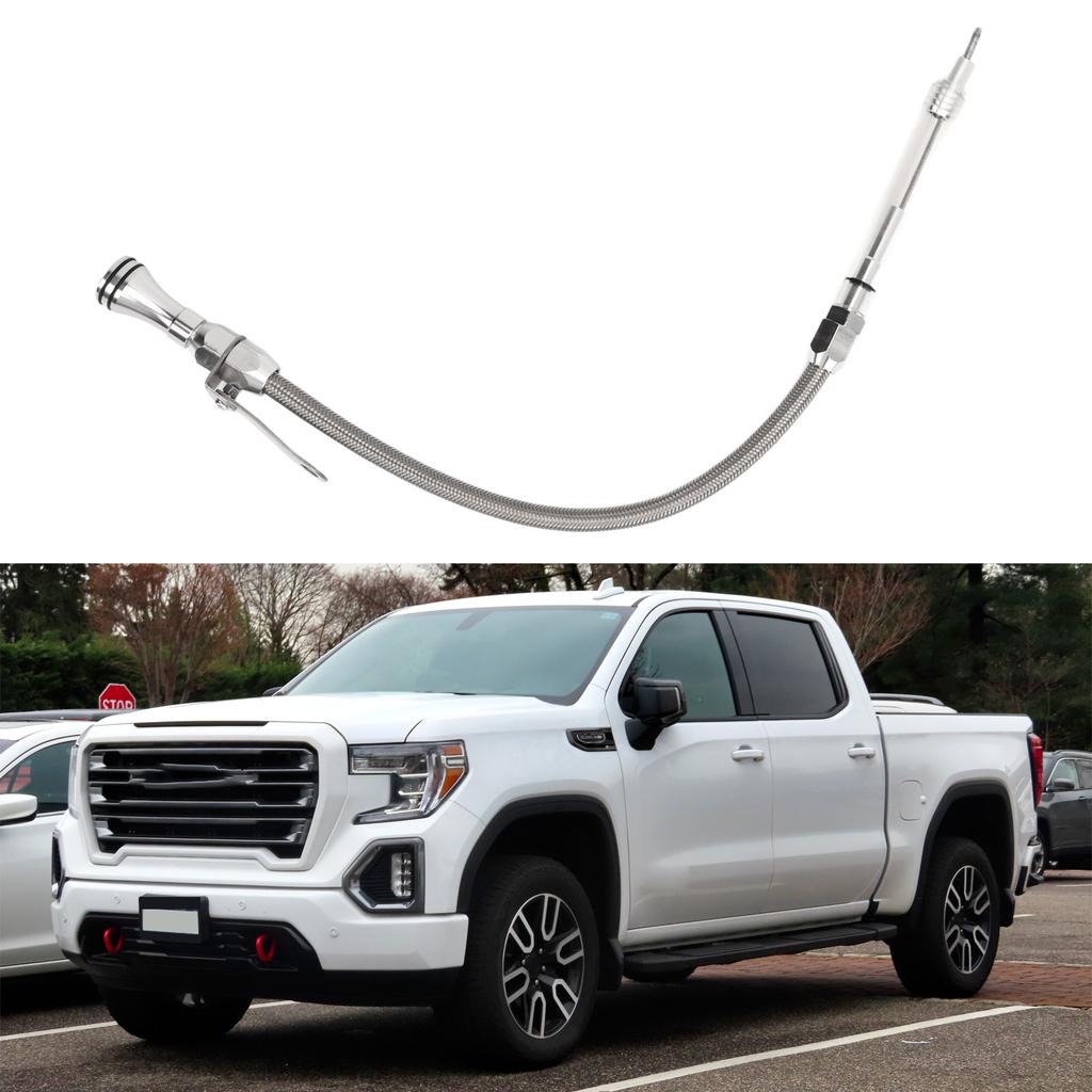 Engine Flexible Oil Dipstick Stainless Steel Fluid Oil Dipstick Tool for LS1 LS2 LS2 LS6 4.8L 5.7L 6.0L 6.2L