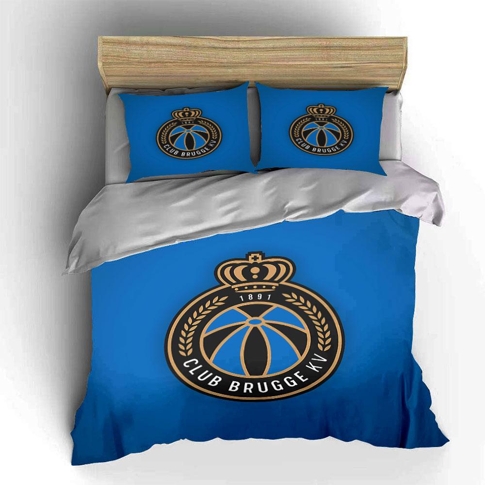 "Club Brugge Logo Bedding Set" Bedding Duvet Cover Set Duvet Cover Pillowcases  (1 * Duvet Cover 2 * Pillowcases, without duvet insert)