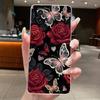 Do etui Motorola Moto G72 Case G 72 Wzór kwiatowy Przezroczysty Miękki Silikonowy Tył Funda Zderzak Do Moto G72 MotoG72 Etui na Telefon Coque