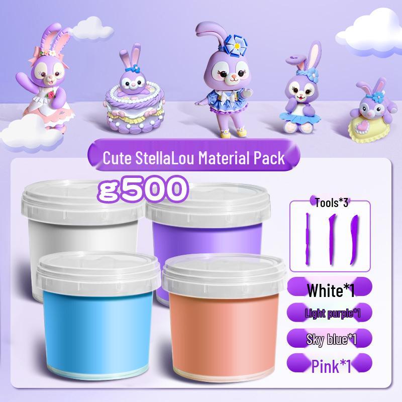 500-Piece Colored Clay Set: White Plasticine for Children, Odorless DIY Toys and Crafts