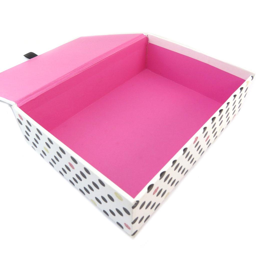 Les Trésors De Lily [P5717] - Set of 3 Nesting Souvenir Boxes 'Dream Big' Pink Beige - 23x16. 5x6 Cm