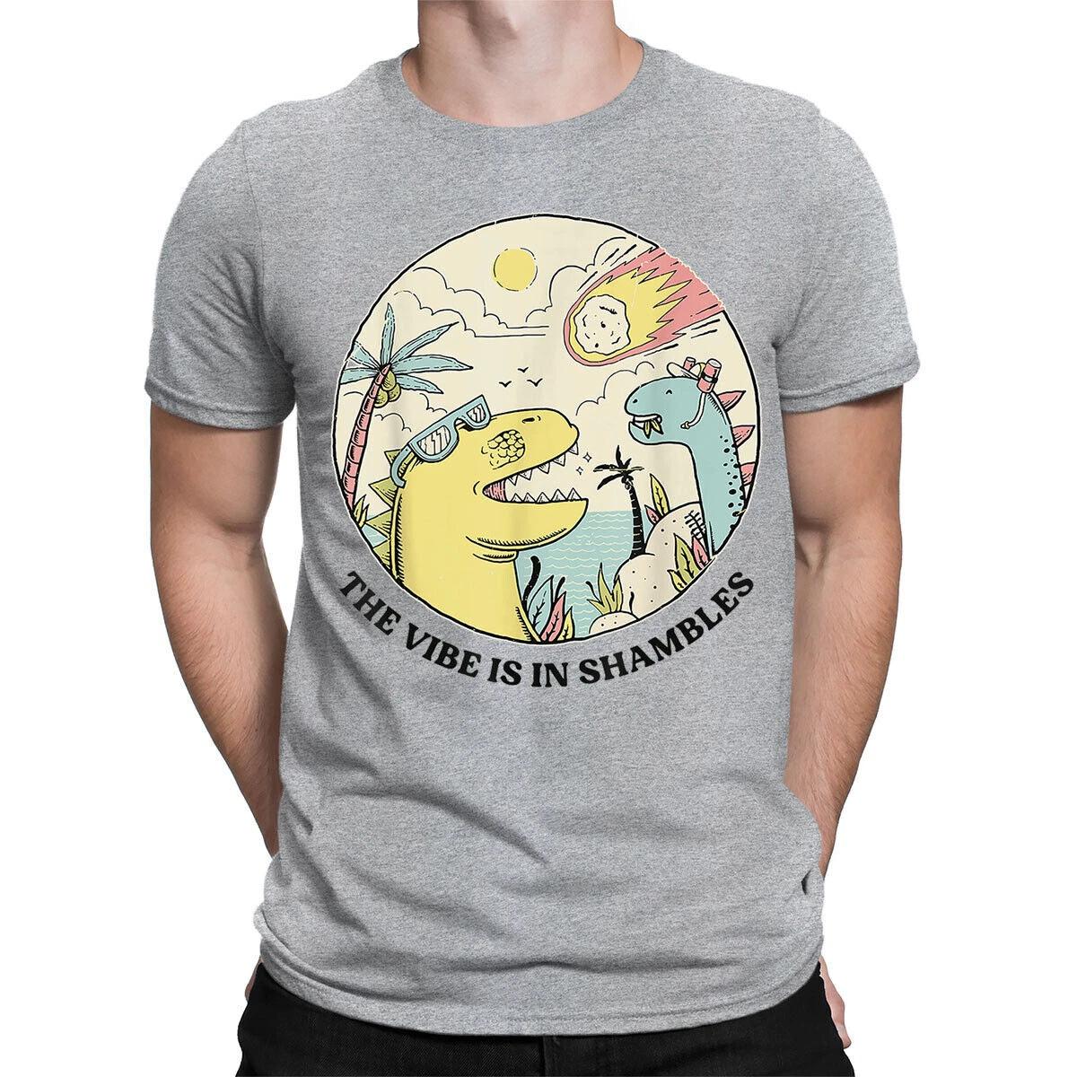 The Vibe Is In Shambles Funny Cartoon Meme Vintage Mens Womens T-Shirts #UJV6 XL