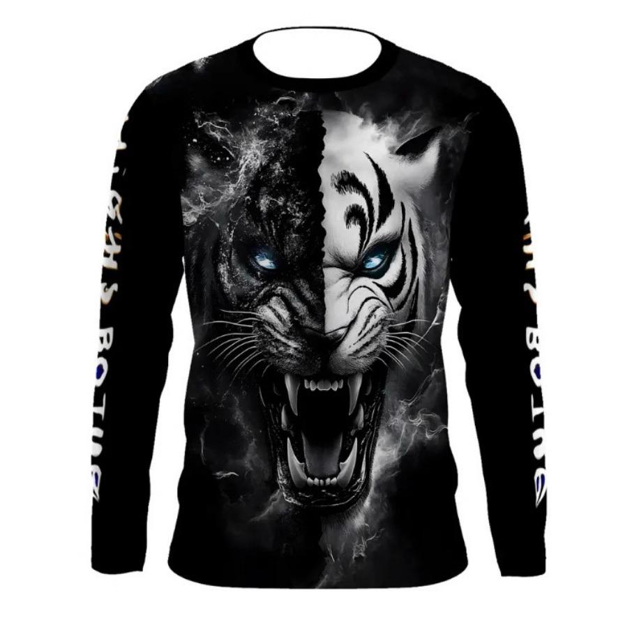 women o neck long sleeve 3d print t shirt