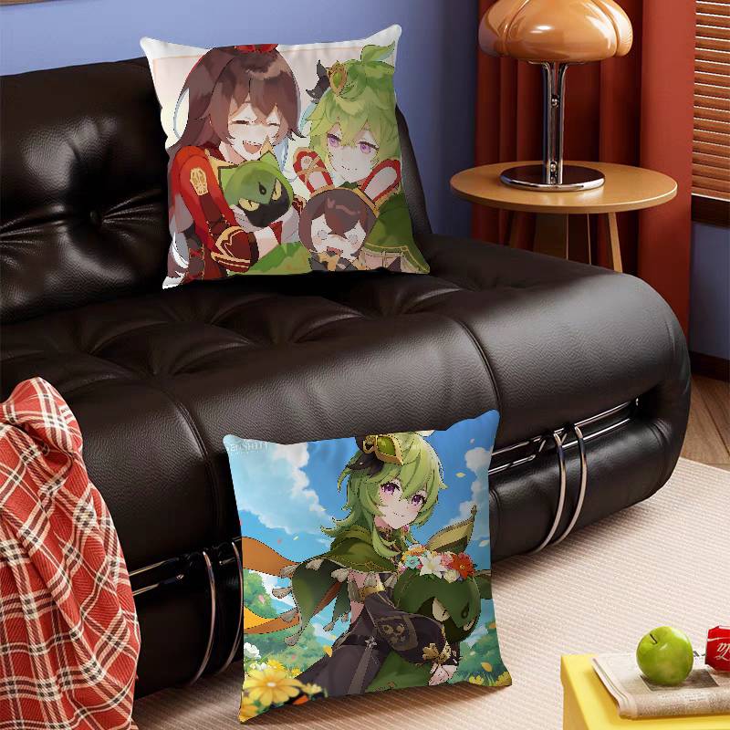 Collei Genshin Impact Kuddfodral Kuddöverdrag Vardagsrum Soffa Heminredning Anpassad