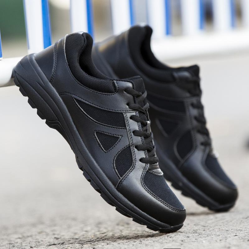 Spring and autumn training shoes men's black physical shoes fire training shoes labor insurance rubber shoes liberation shoes sports shoes running