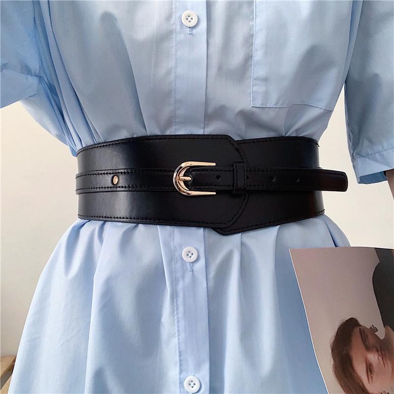 European & American Women's Retro Wide Fashion Belt for Dresses, Coats, and Suits - Slimming Waist Decoration