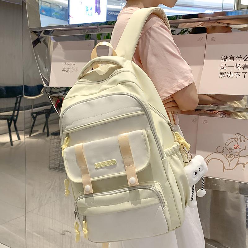 Children's Schoolbag Female Primary School Students Large Capacity Backpack Multi-layer Junior High School Students High School Students