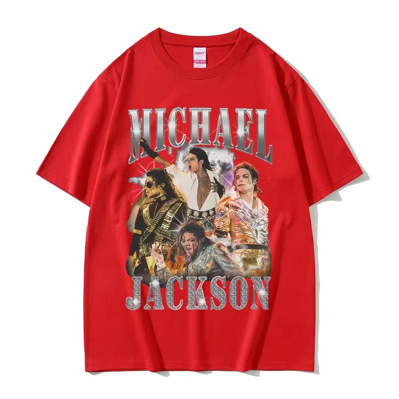Maglietta Grafica Classica Vintage Michael Jackson Unisex Abbigliamento Donna Moda Retro Gotica Rock Maglietta Unisex Punk T-shirt Oversize