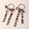 2026 High-End Retro Leopard Print Tassel Earrings – Bold & Exaggerated Ear Cuffs for Women