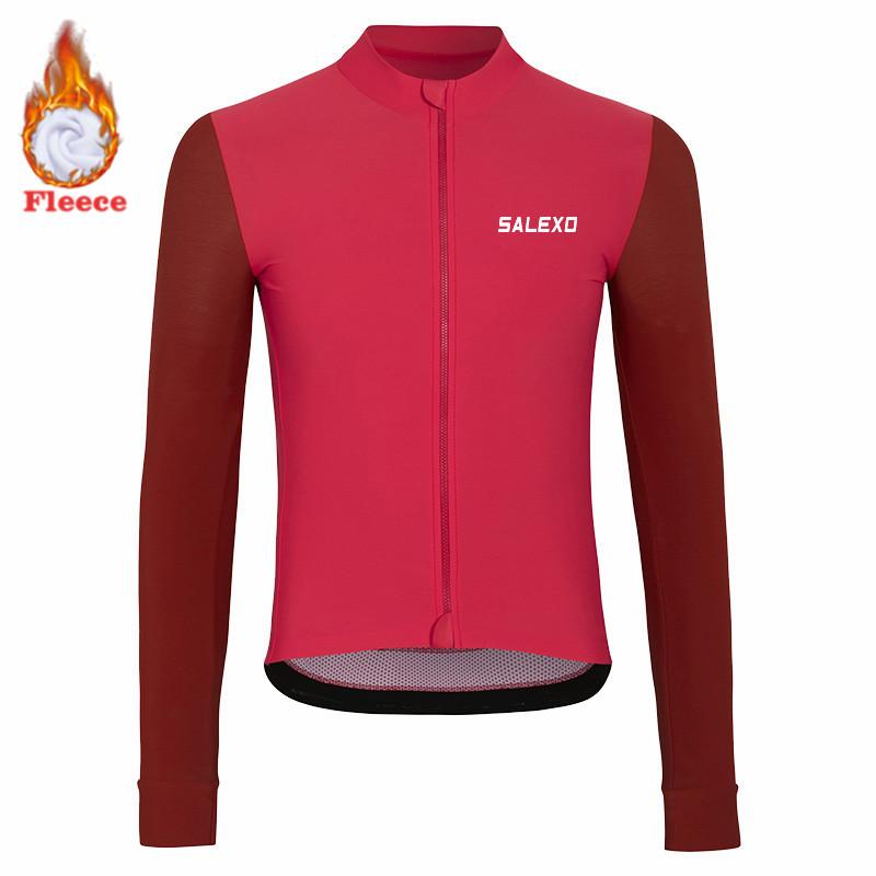 2026 Winter Fleece Warm Thermal Fleece Bicycle Set for Men, Long Sleeve Sportswear, Racing Jersey Suit, Pro Team Bicycle Clothing, Winter