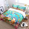 Underwater Animal Friends Gathering Print Bedding Set 1 Duvet Cover 2 Pillowcases For Adult And Children Luxury Gift Full Size