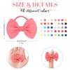 Bulk Pack 24/40/80pcs 2'' Handmade Grosgrain Ribbon Bowknot Elastic Hair Bands for Baby Girls Random Hair Accessories