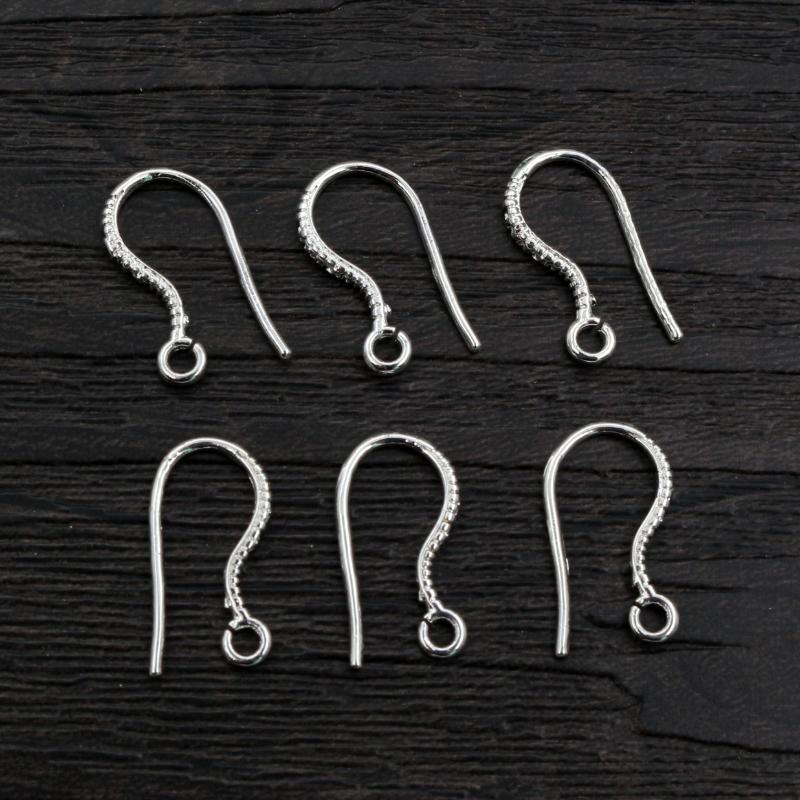 20pcs 17x8mm Brass Matel DIY Earring Hooks Findings Earrings Clasps Earwire Jewelry Making Accessories Supplies